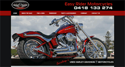 Desktop Screenshot of easyridermotorcycles.com.au